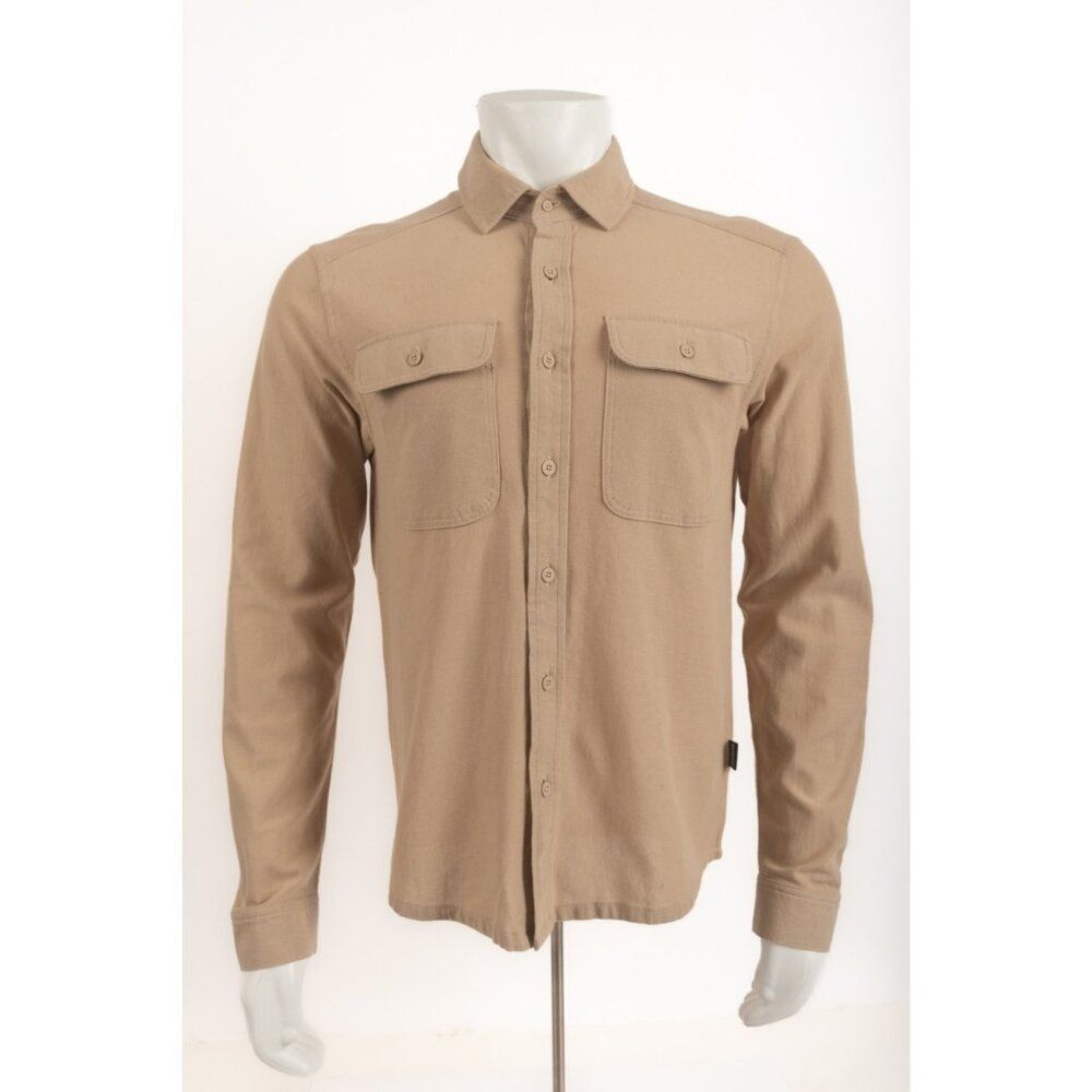 Patagonia Mens Knoven Shirt Top Button Up Size M Camel Tan Hiking Pockets NWT